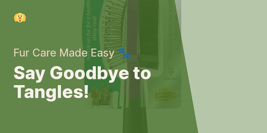 Say Goodbye to Tangles! - Fur Care Made Easy πΎ