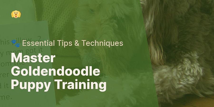 Master Goldendoodle Puppy Training - 🐾 Essential Tips & Techniques